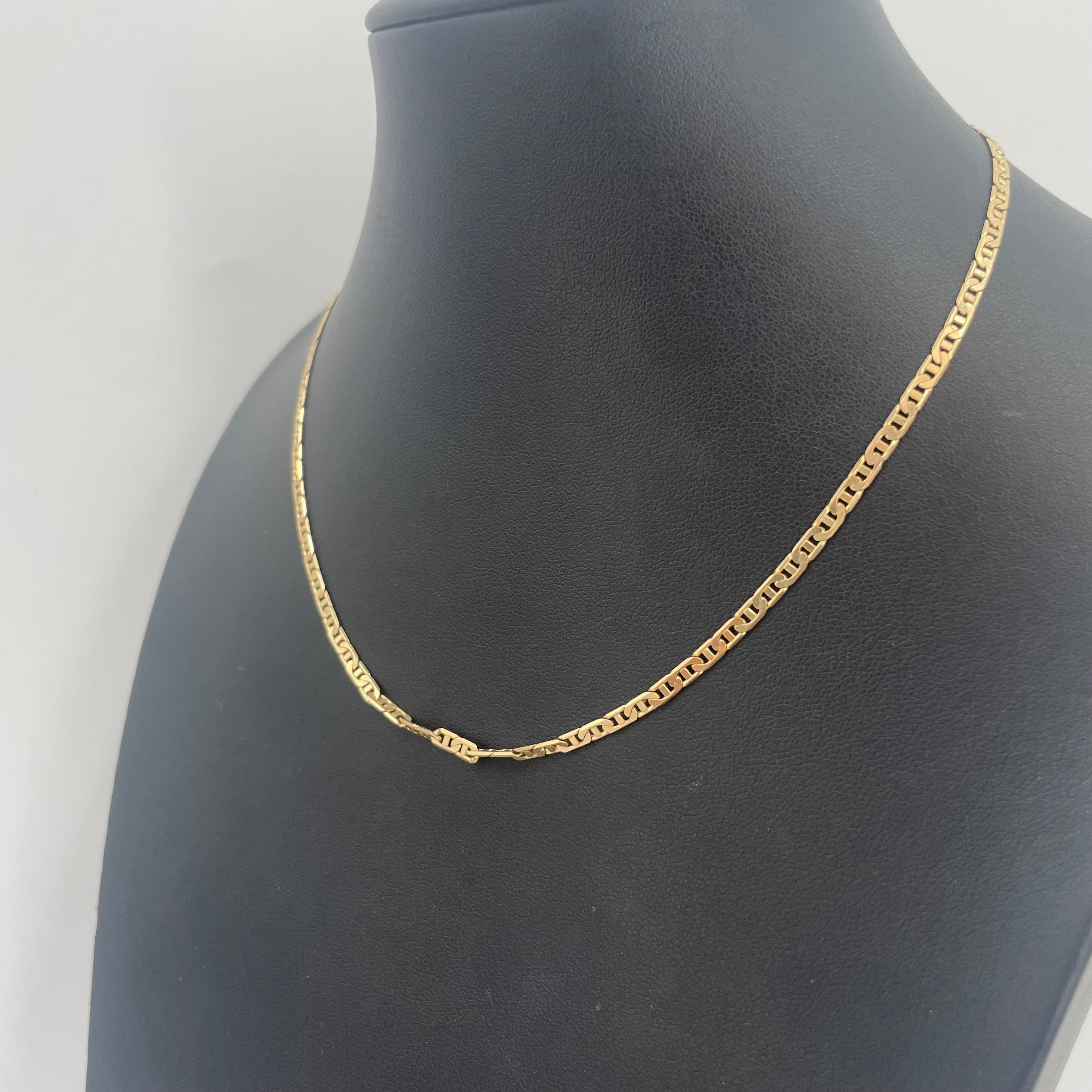 9ct Gold Gucci Link Chain 16" 2mm