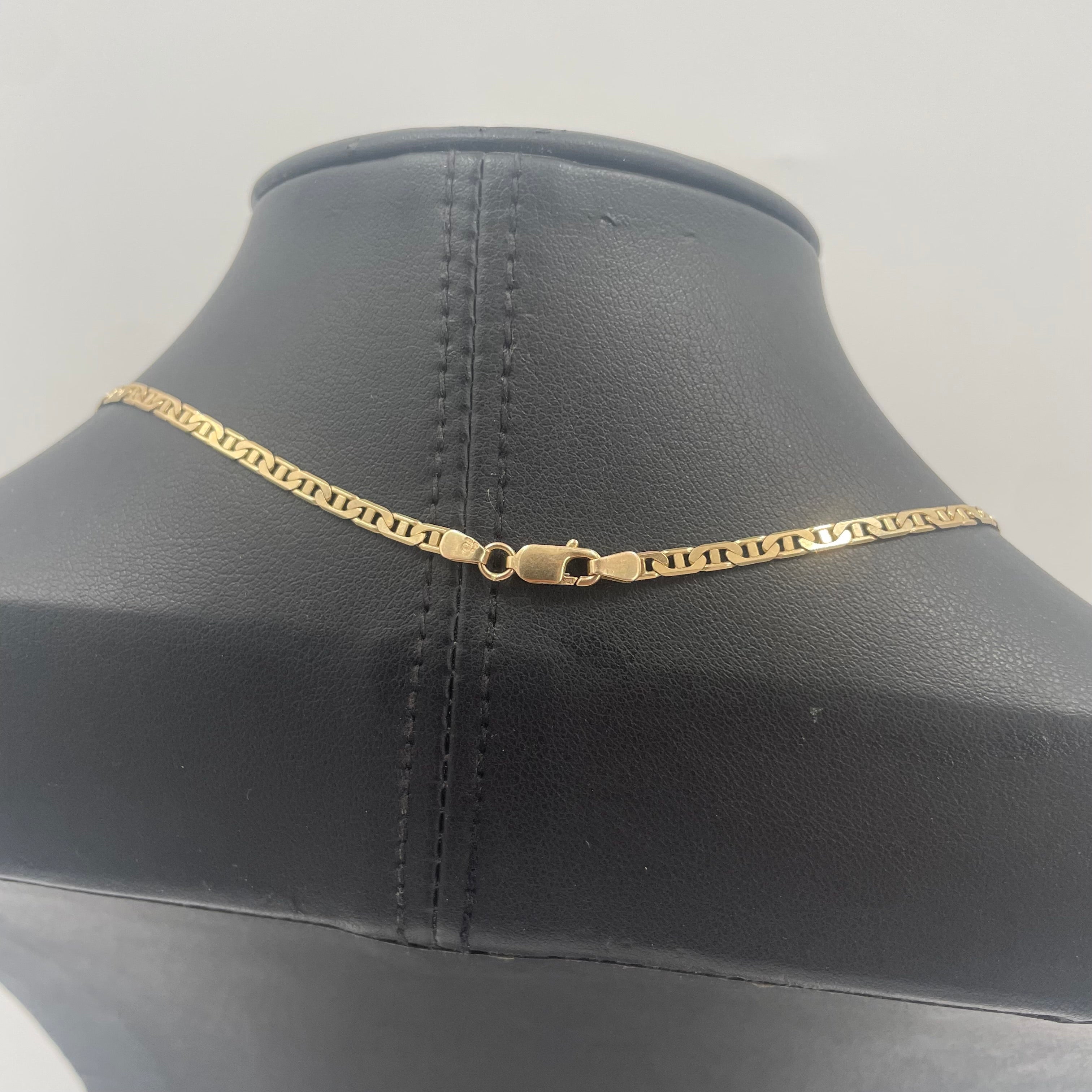 9ct Gold Gucci Link Chain 16" 2mm