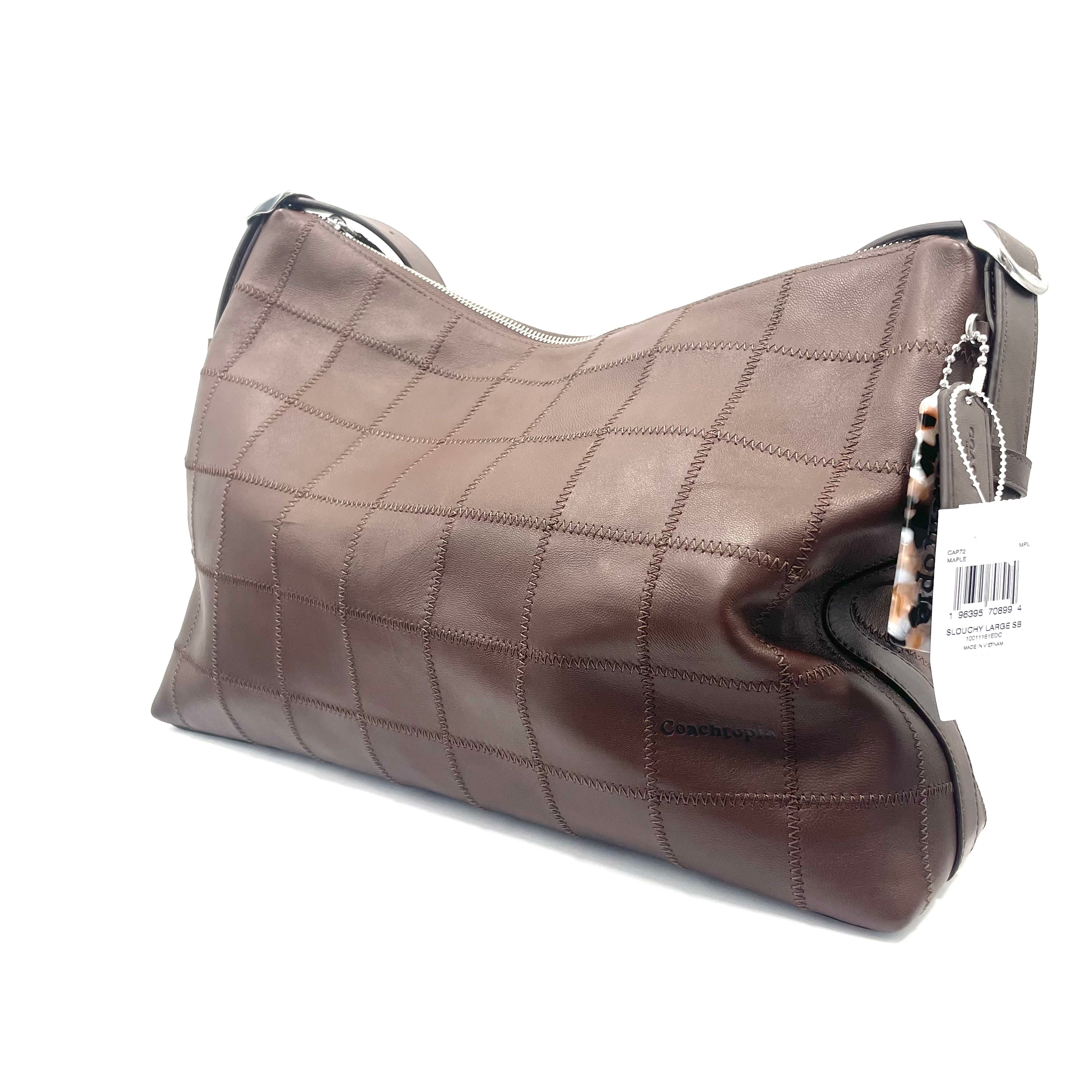 Coach Brown Leather Patchwork Shoulder Bag – Brand New with Tags