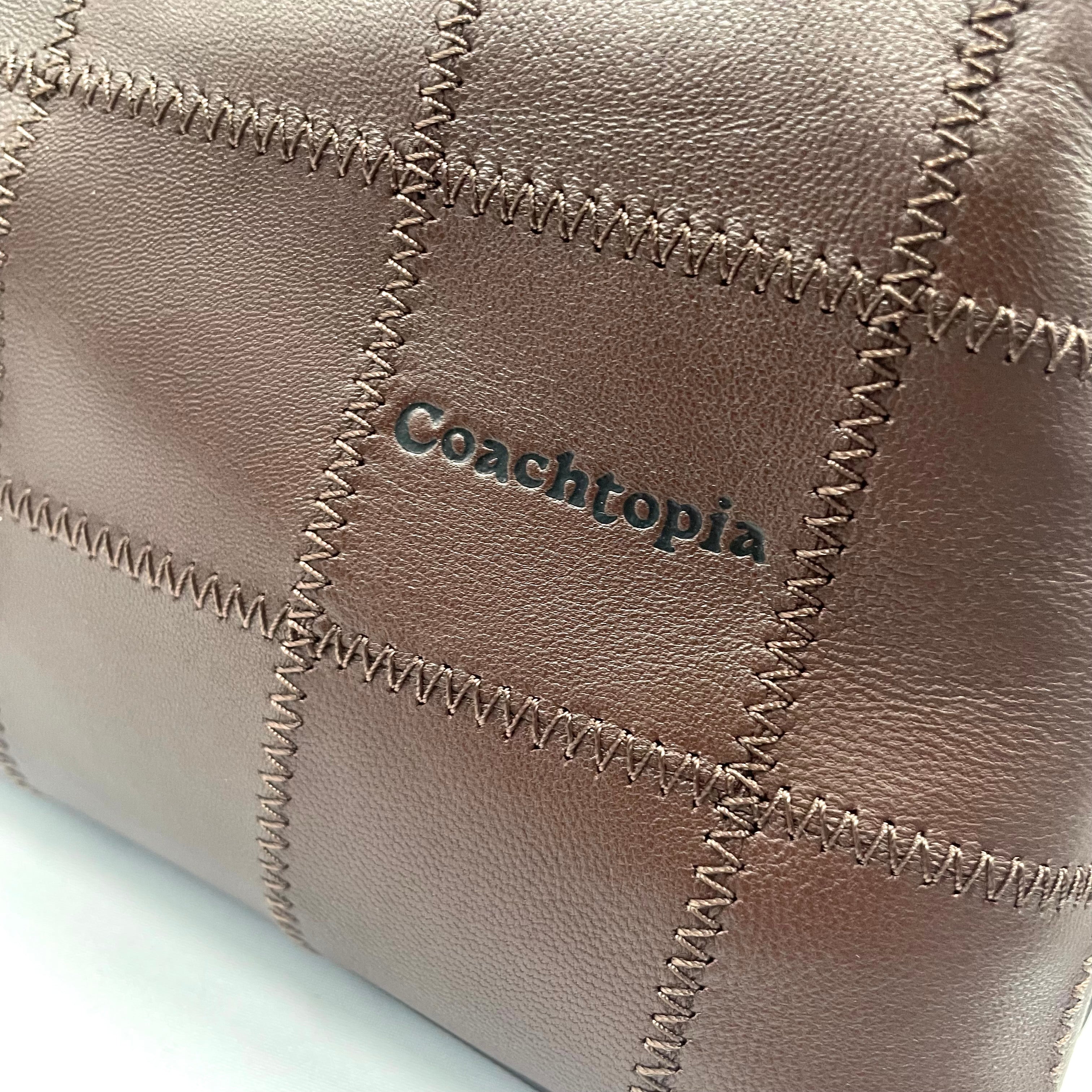 Coach Brown Leather Patchwork Shoulder Bag – Brand New with Tags