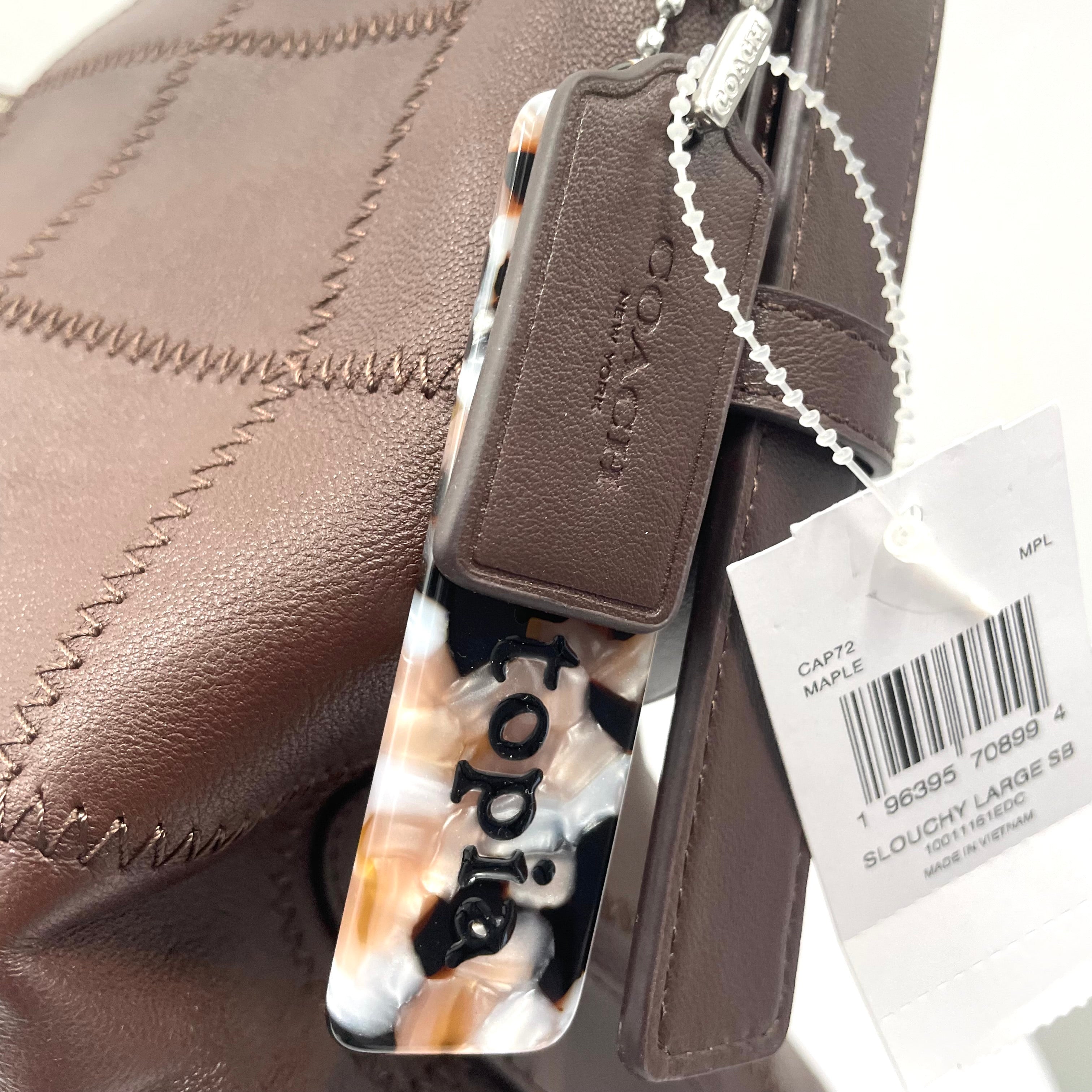 Coach Brown Leather Patchwork Shoulder Bag – Brand New with Tags