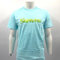 Supreme Tee — Light Blue with Green/Yellow Logo