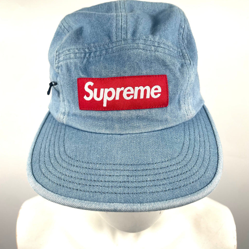 Supreme Denim Camp Cap — Light Blue