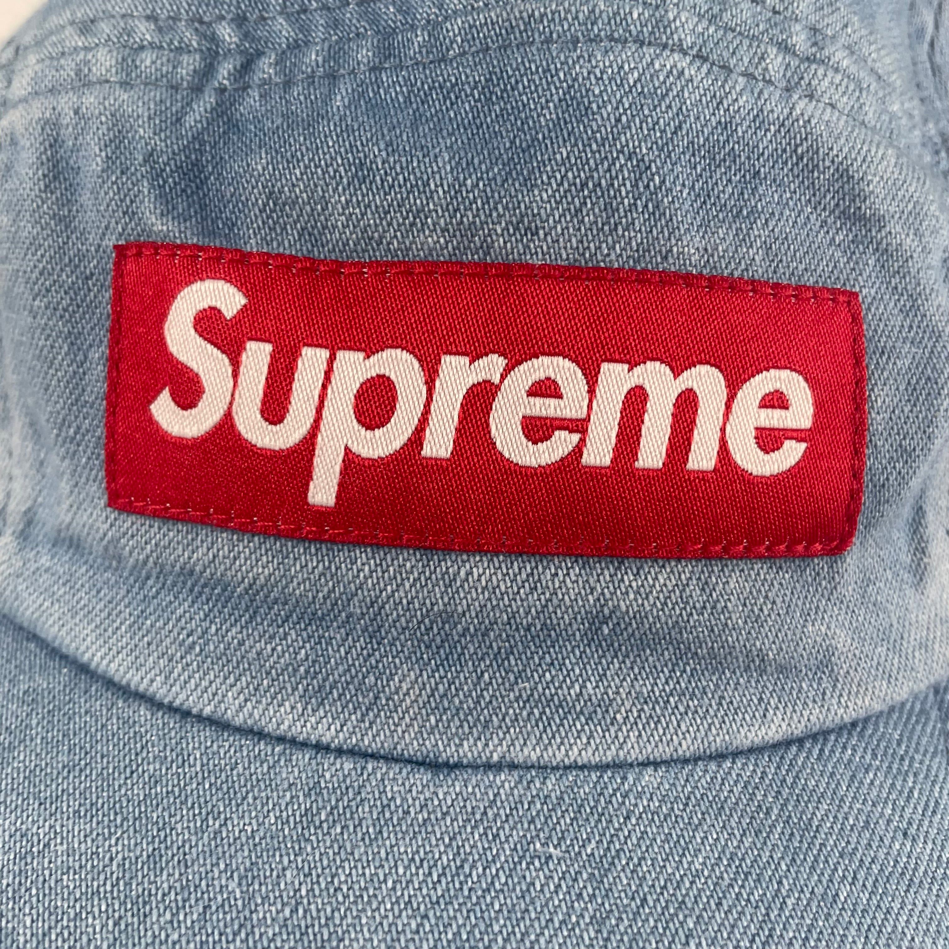 Supreme Denim Camp Cap — Light Blue