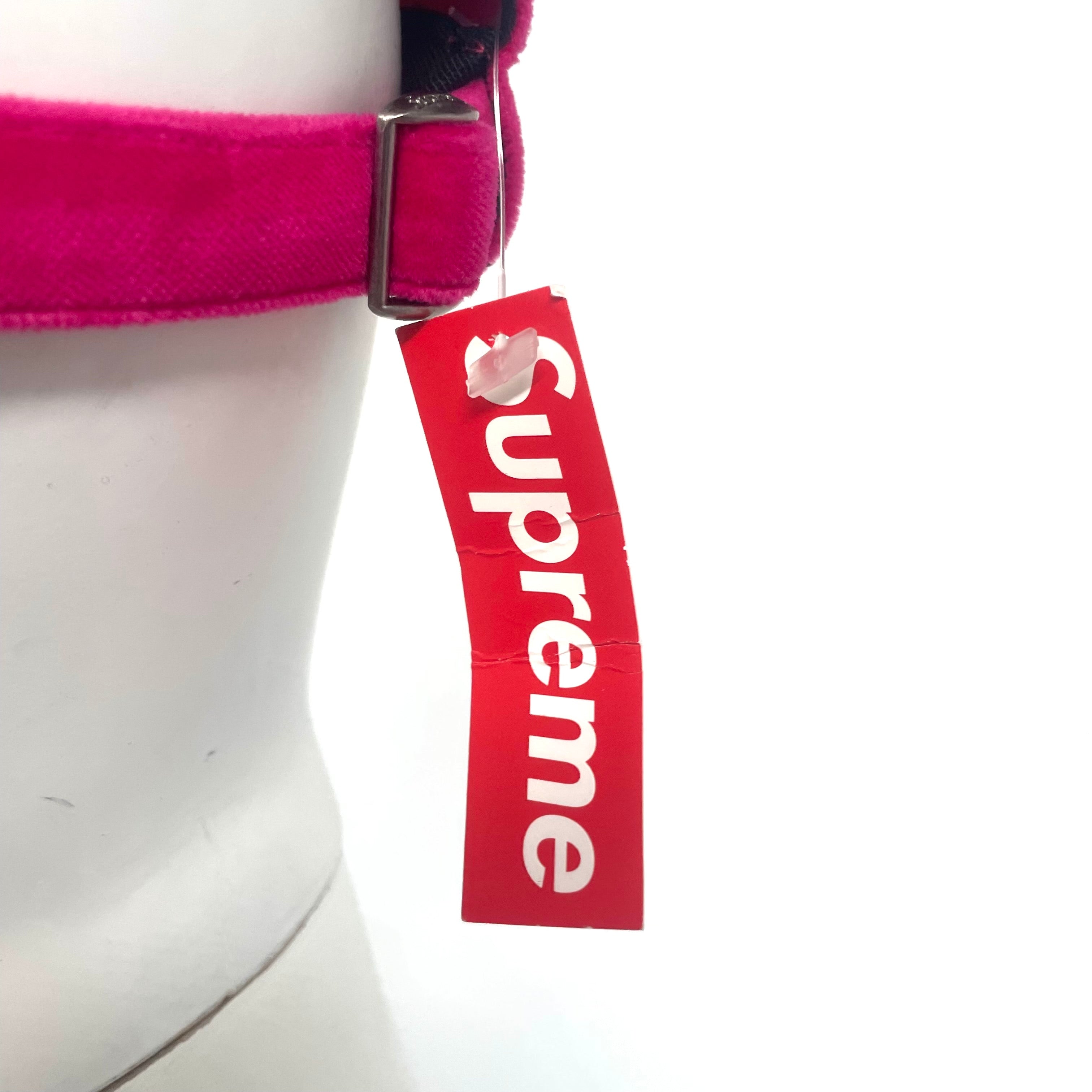 Supreme Script Logo Cap — Red & Navy