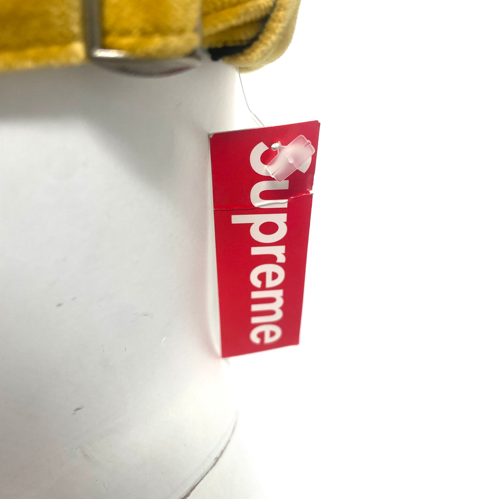 Supreme Yellow & Black Velvet Cap