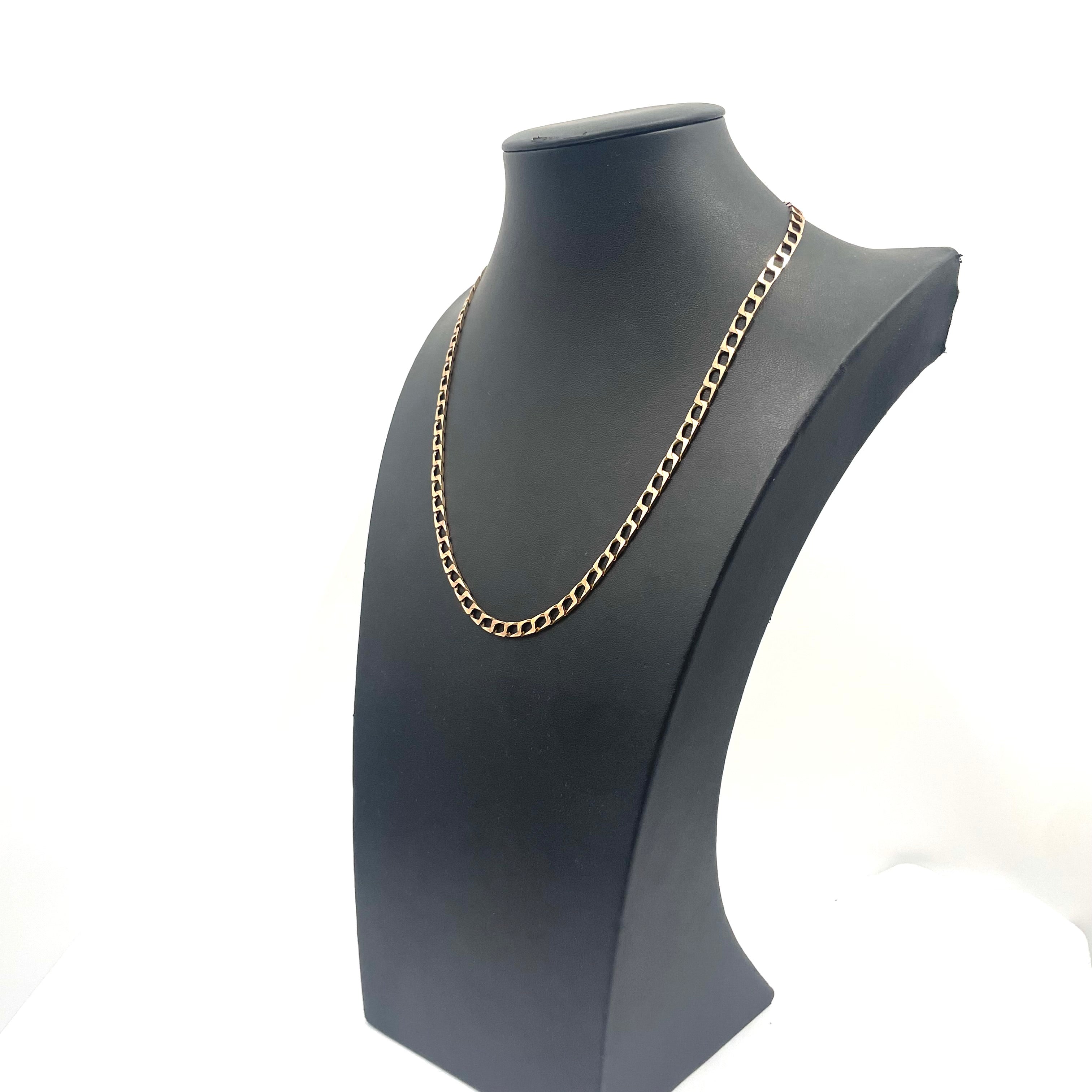 9ct Rose Gold Curb Link Chain 20" 5mm