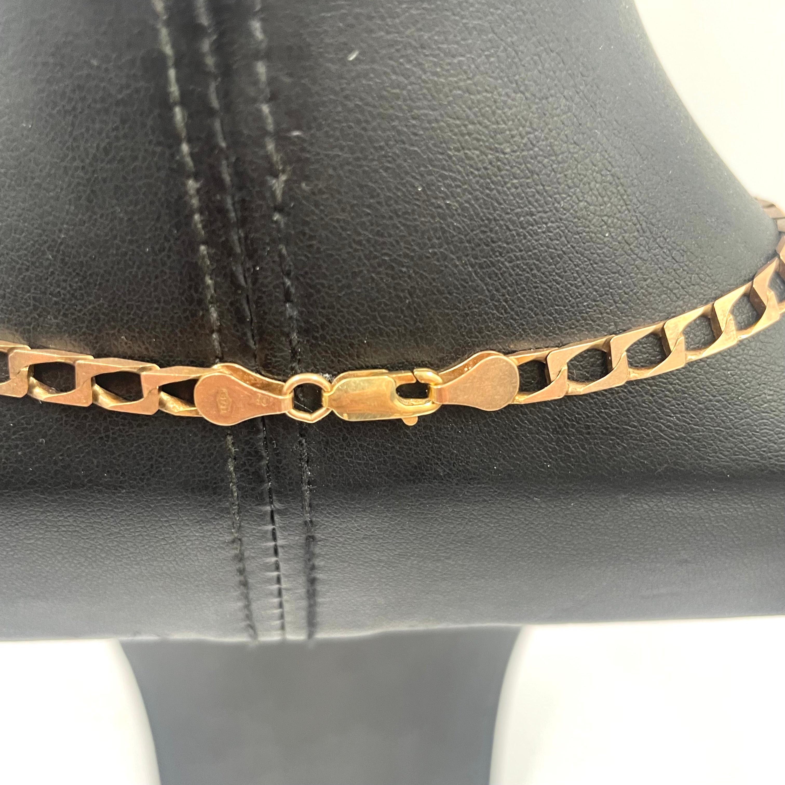 9ct Rose Gold Curb Link Chain 20" 5mm