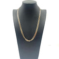 9ct Yellow Gold Curb Link Chain 21" 7mm