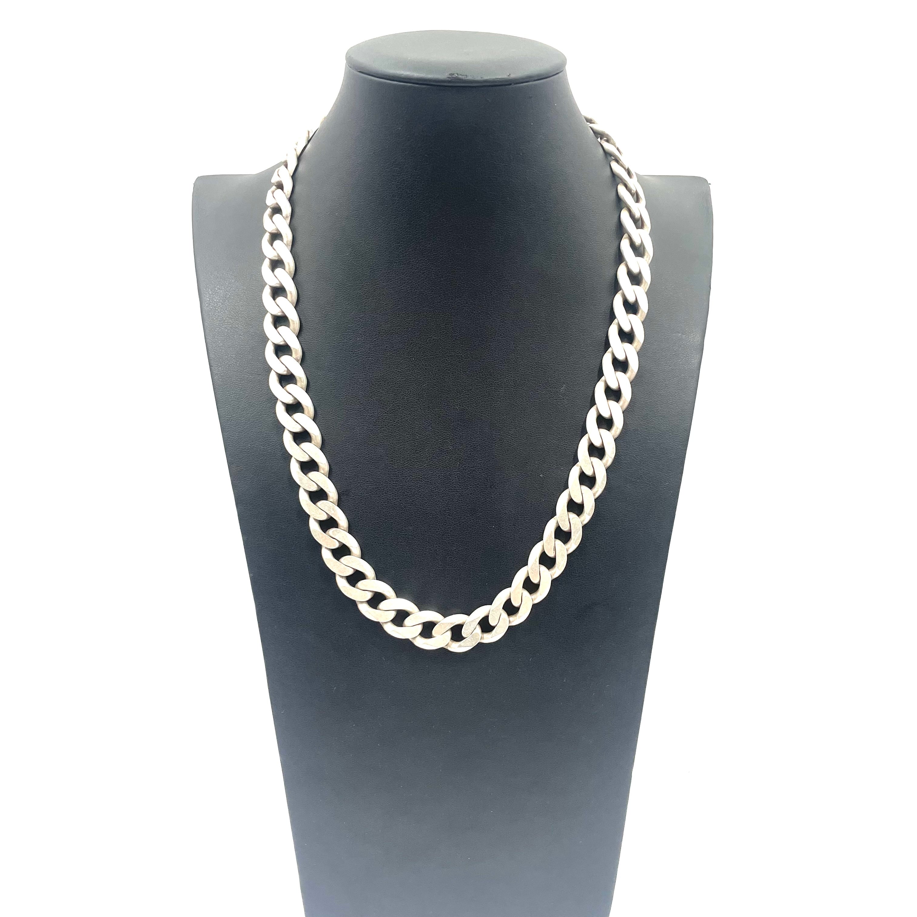 925 Silver Curb Chain 22" 13mm