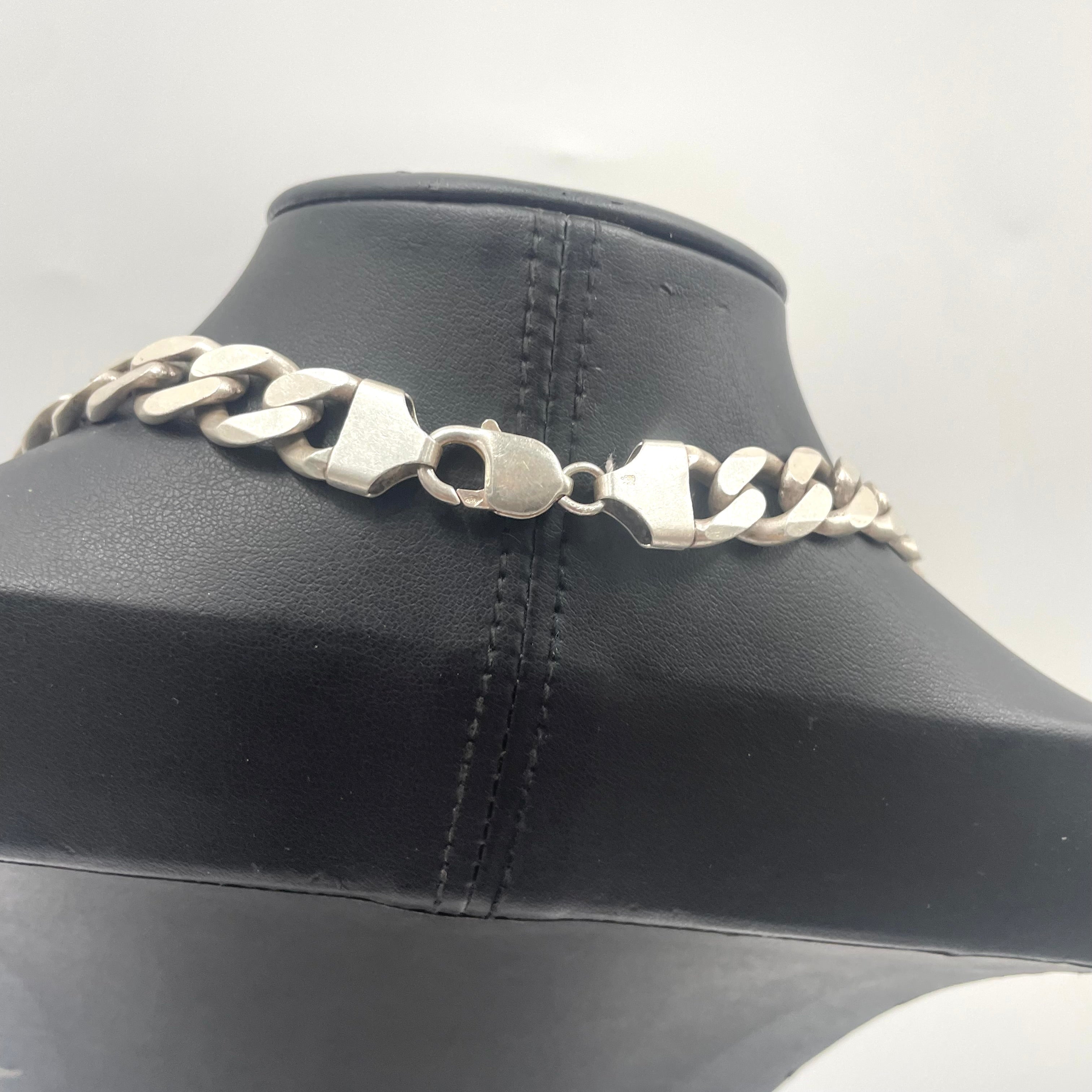 925 Silver Curb Chain 22" 13mm