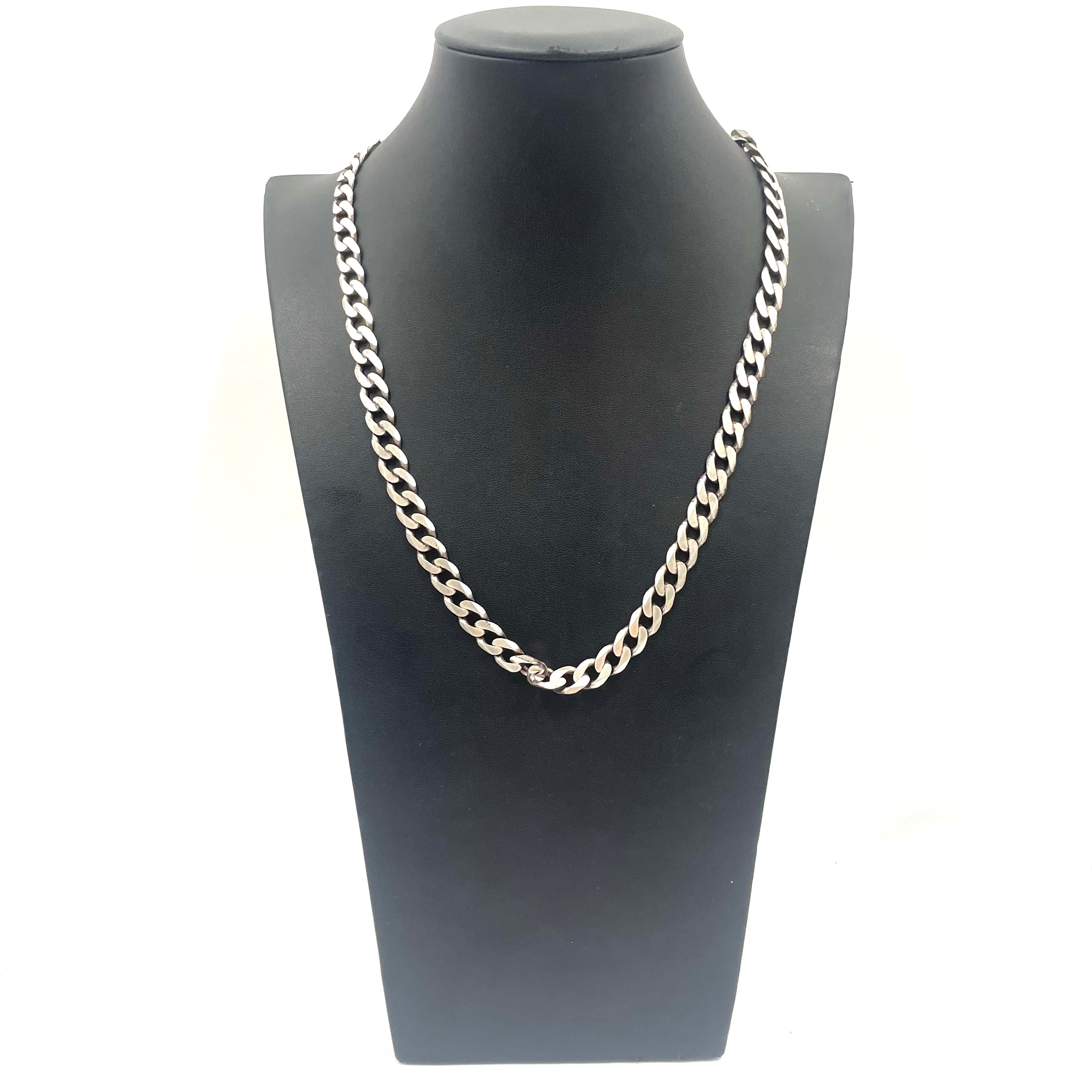 925 Silver Curb Chain 22" 9mm