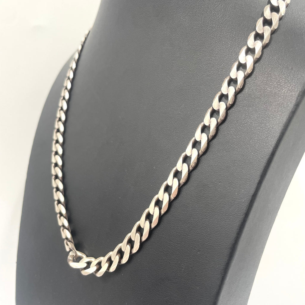 925 Silver Curb Chain 22" 9mm