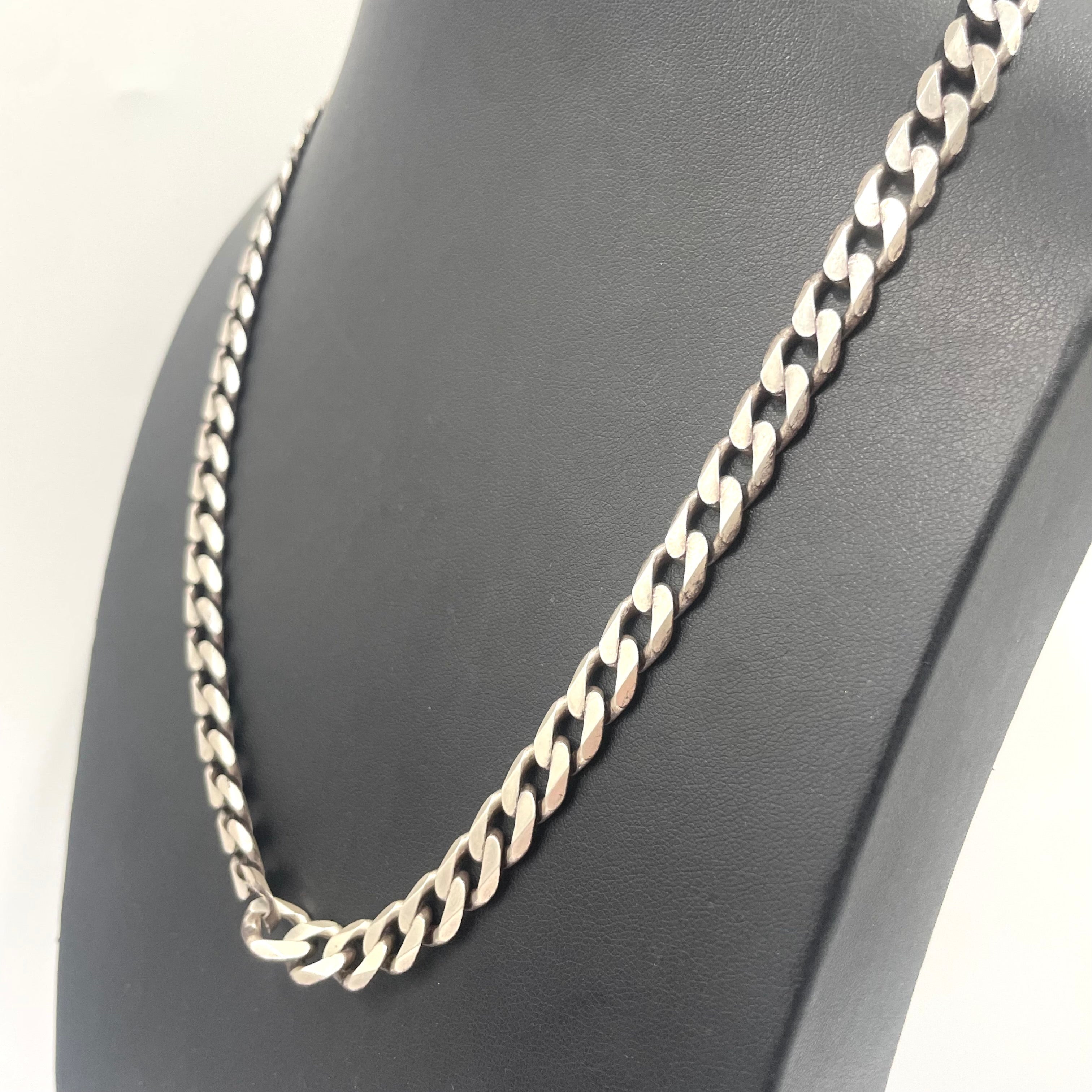 925 Silver Curb Chain 22" 9mm