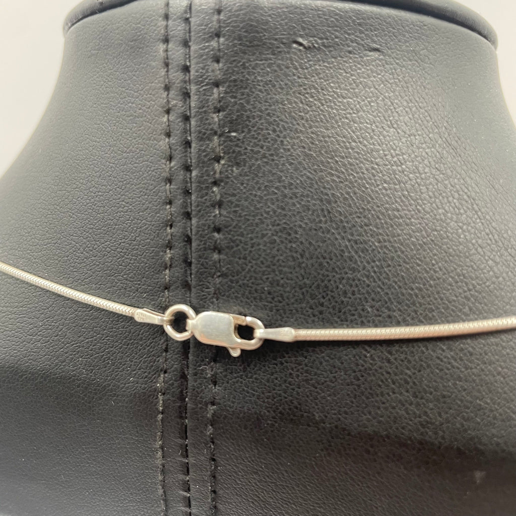 925 Sterling Silver Snake Chain Necklace 18" 1mm