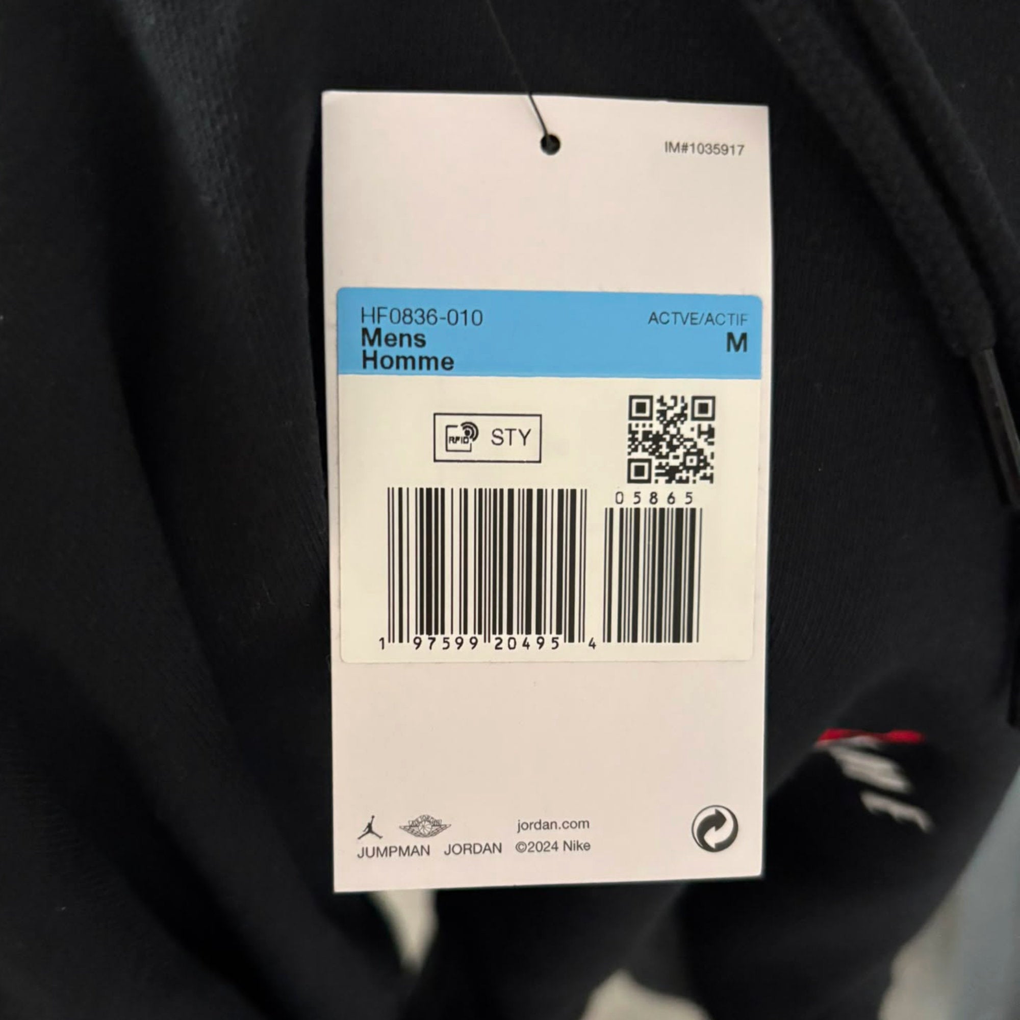SUPREME X Jordan Hoodie Black