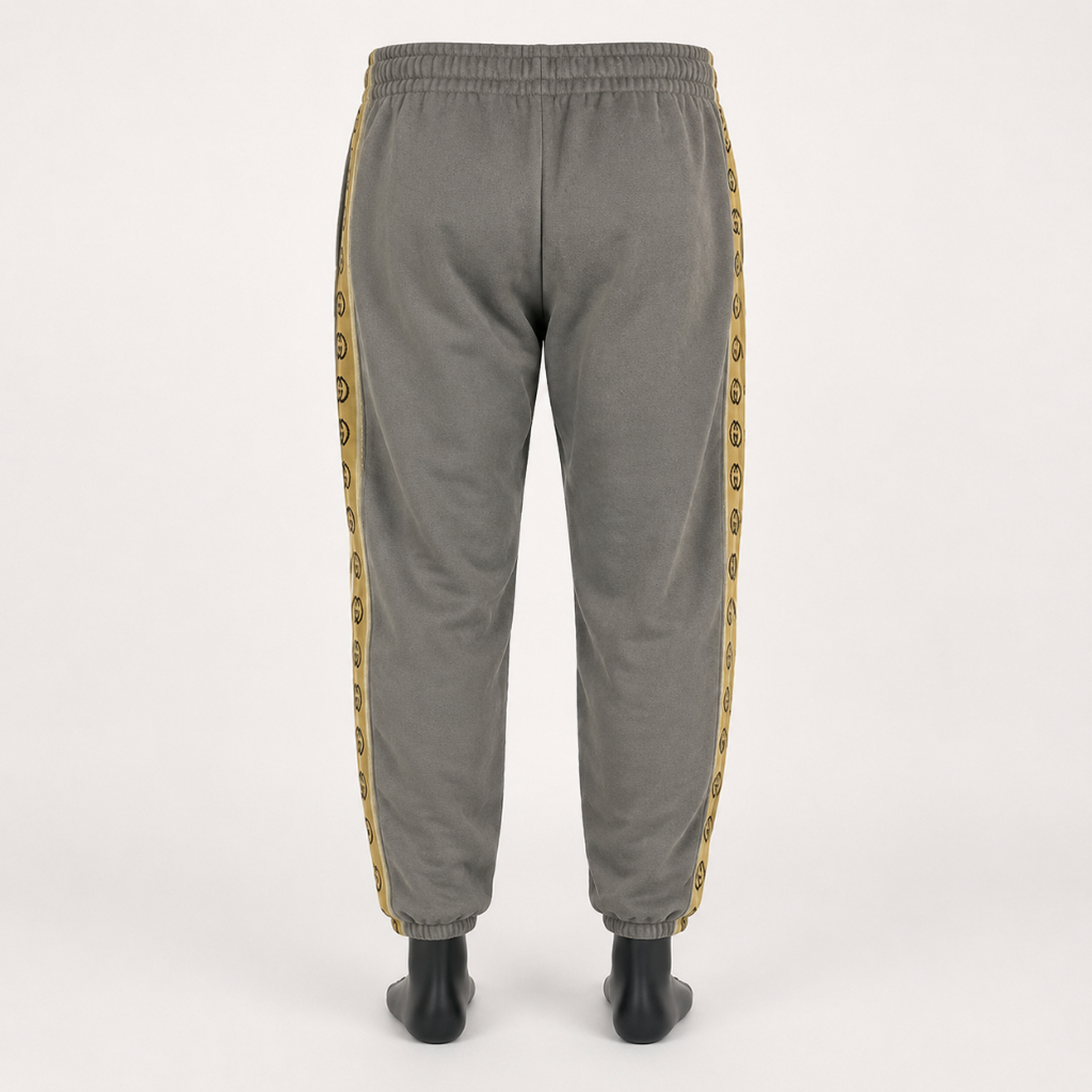 Gucci Men's GG Tape Joggers Grey