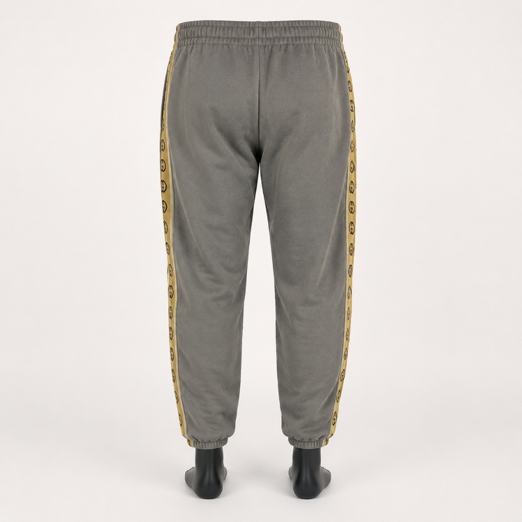 Gucci Men's GG Tape Joggers Grey