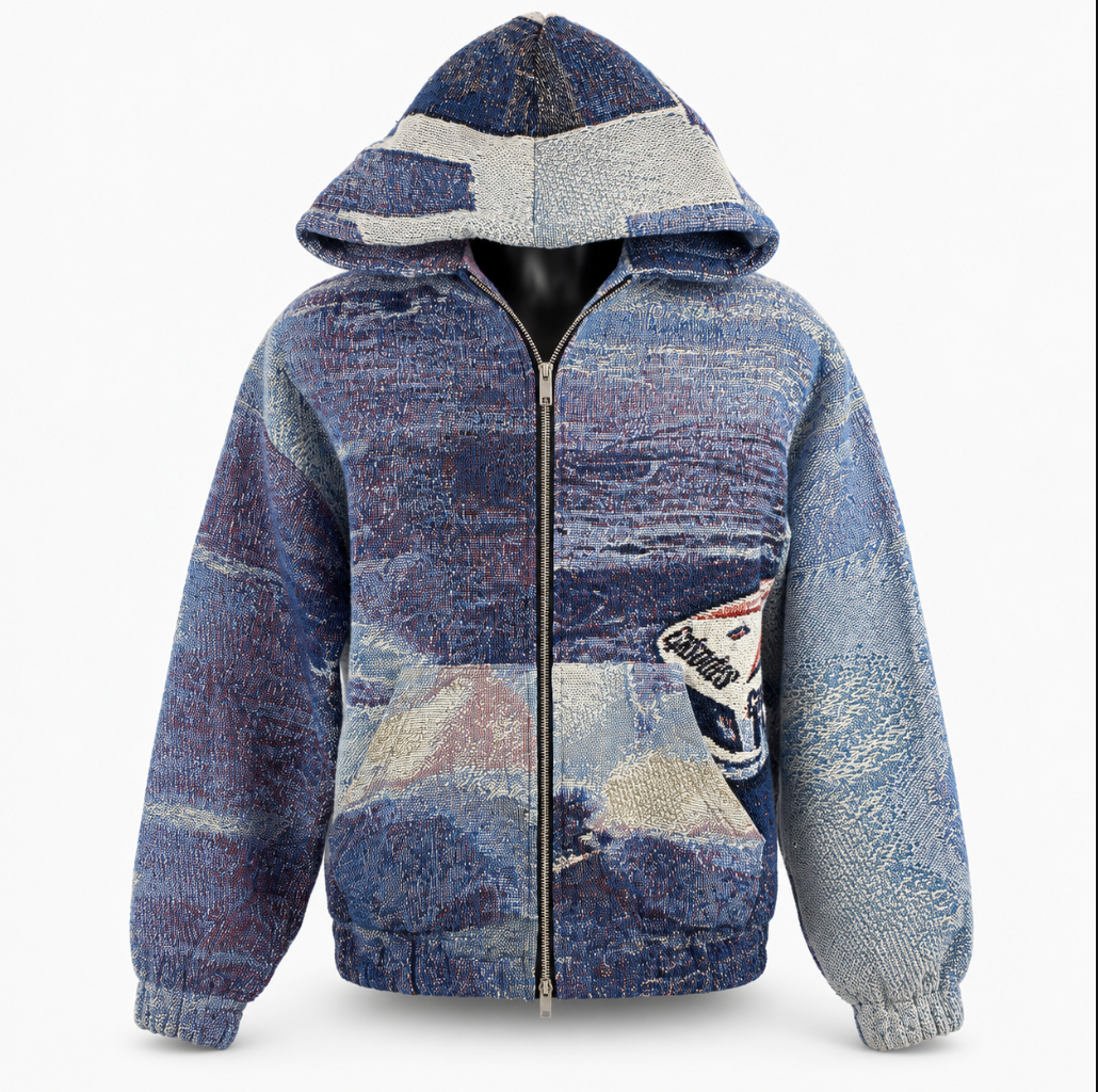 DRIFT Tapestry Zip-Up Hoodie
