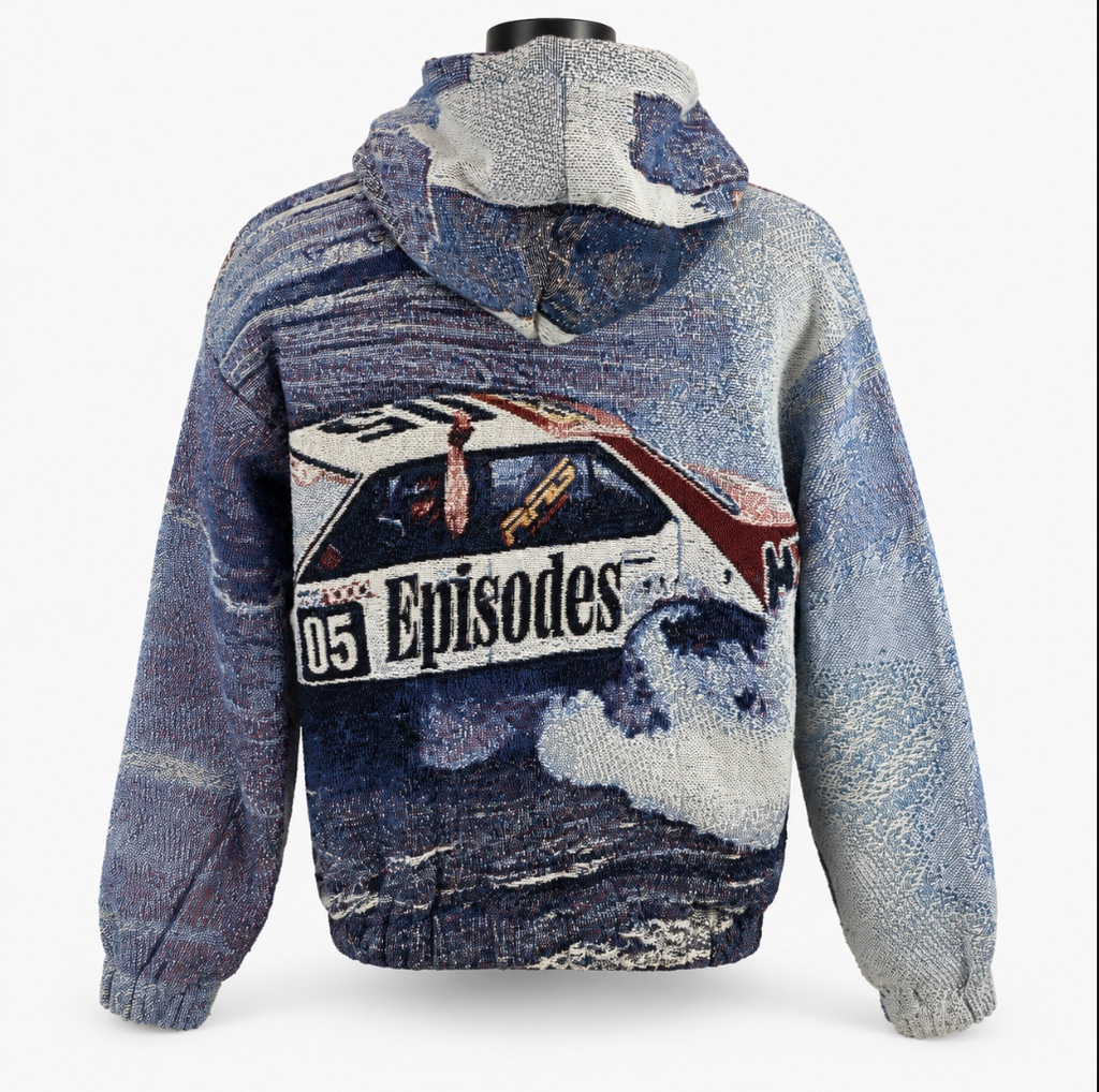 DRIFT Tapestry Zip-Up Hoodie