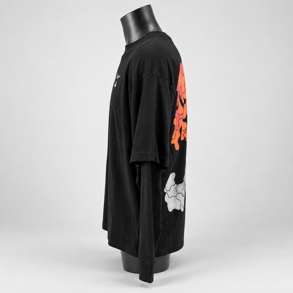 Off White Red Marker Double Sleeve T Black/Red