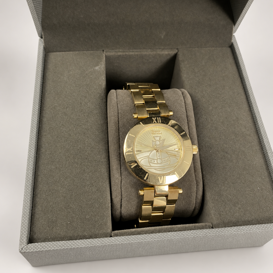 Vivienne Westwood Time Machine Orb Gold-Tone Watch – Women’s