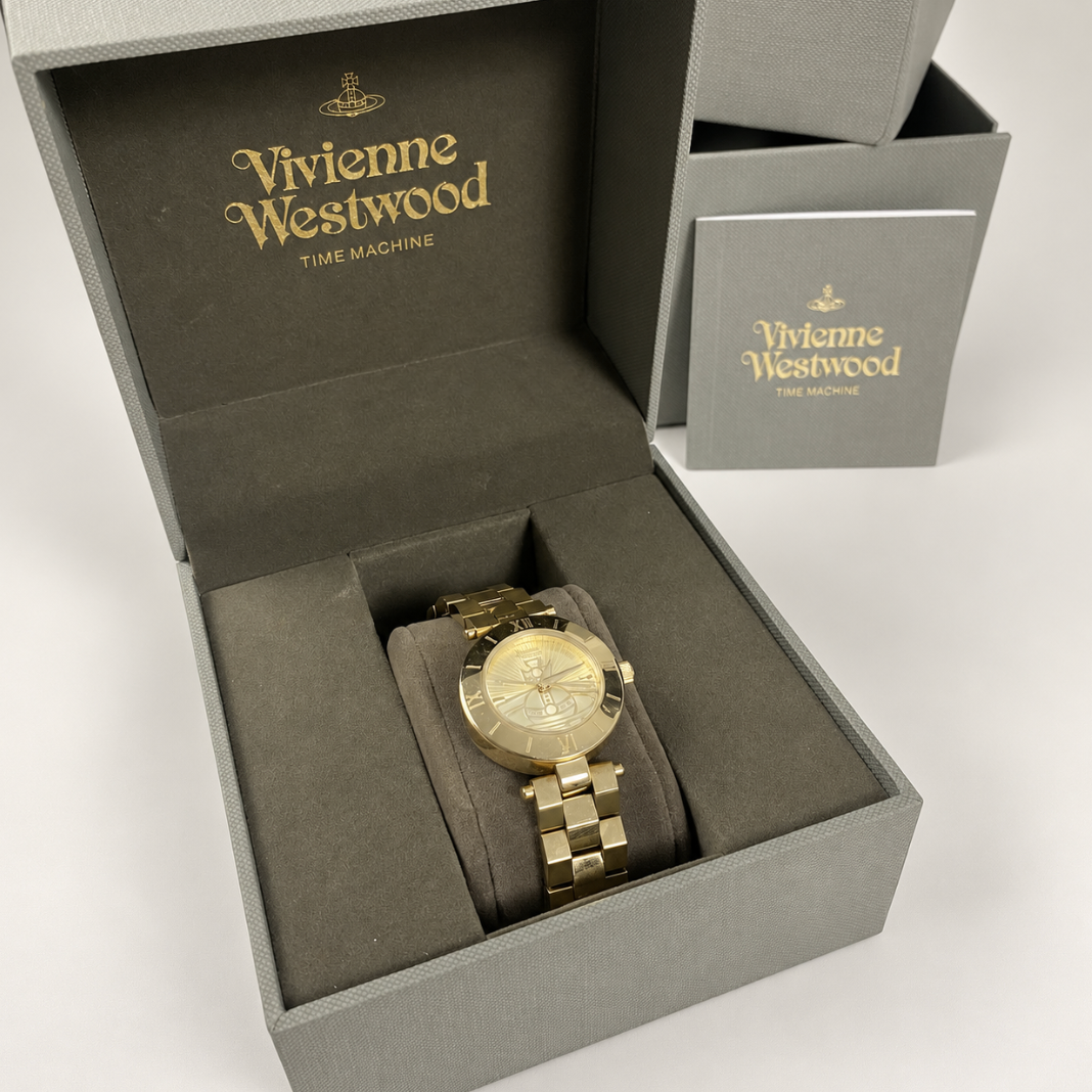 Vivienne Westwood Time Machine Orb Gold-Tone Watch – Women’s