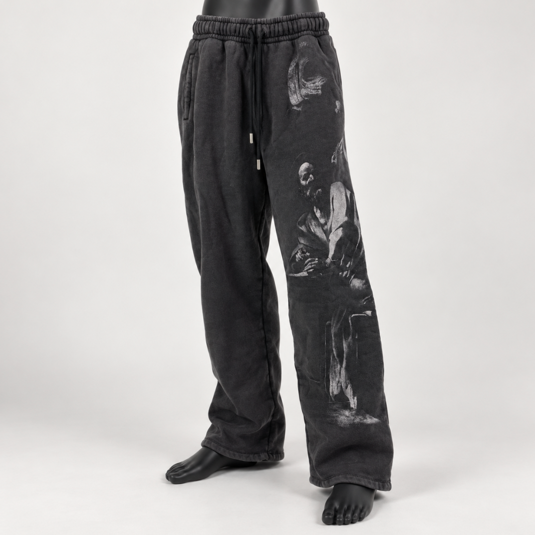 Off-White St. Matthew Graphic Sweatpants Faded
