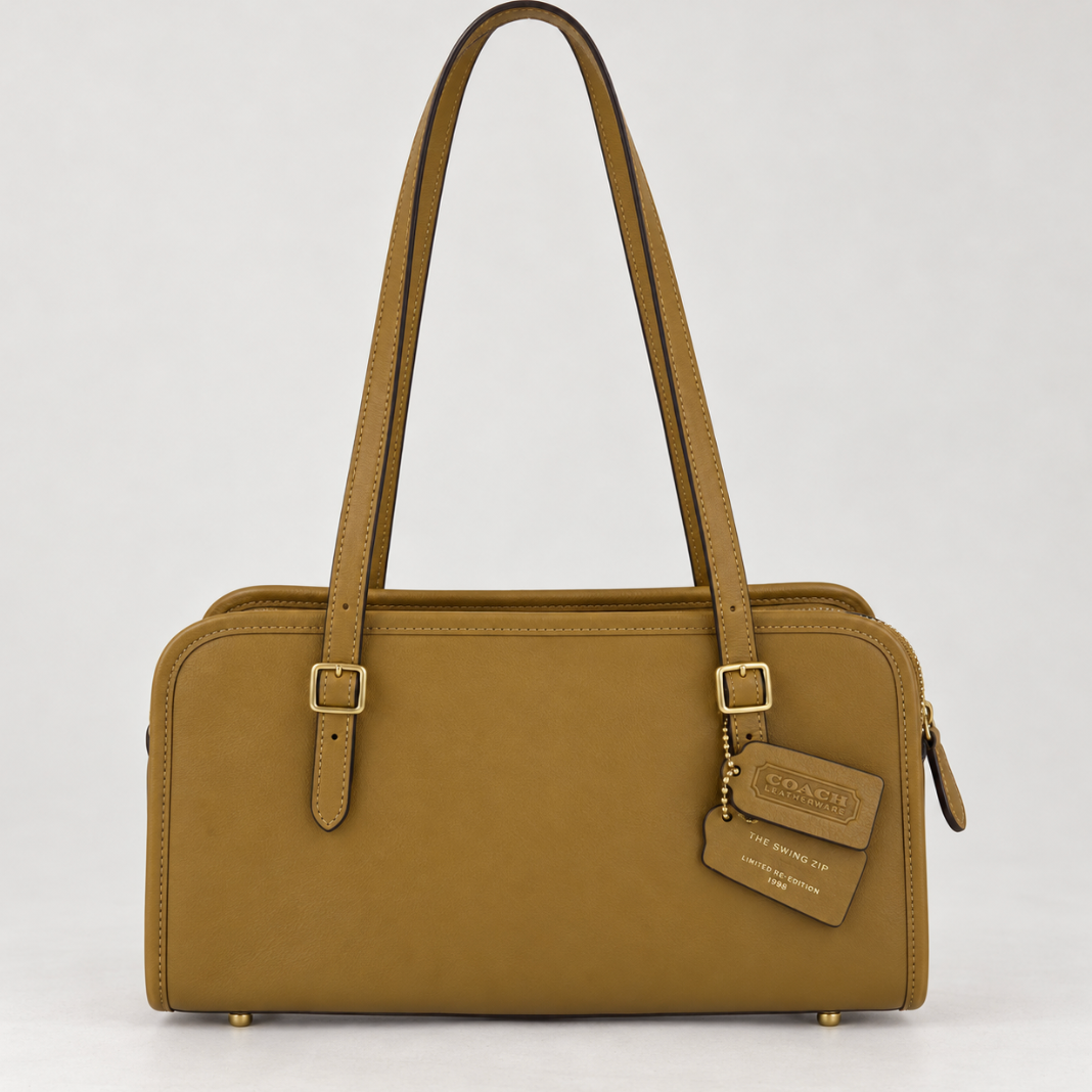 Coach Swing Zip Bag - Honey Brown