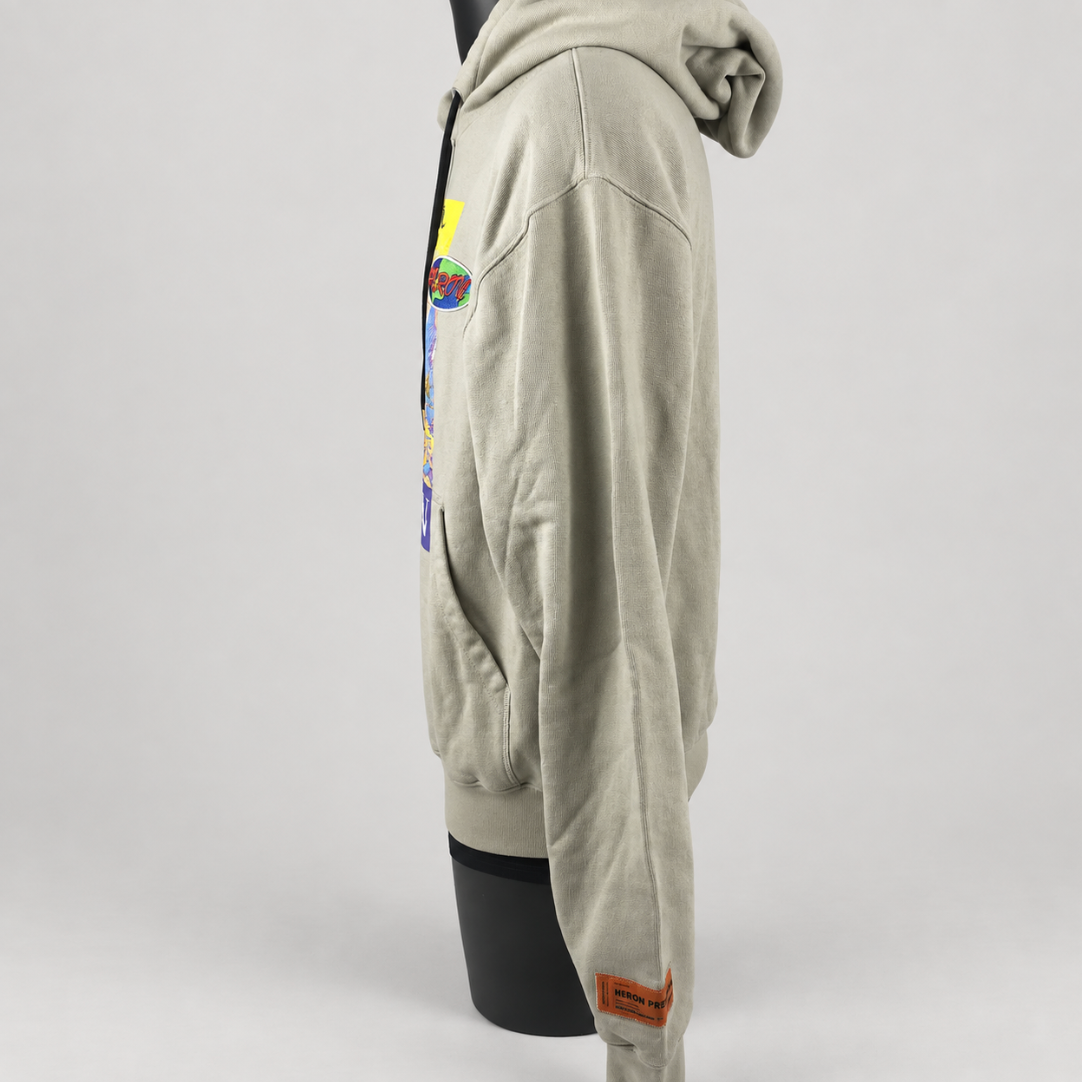 Heron Preston Heron KK22 hoodie in Grey/Yellow