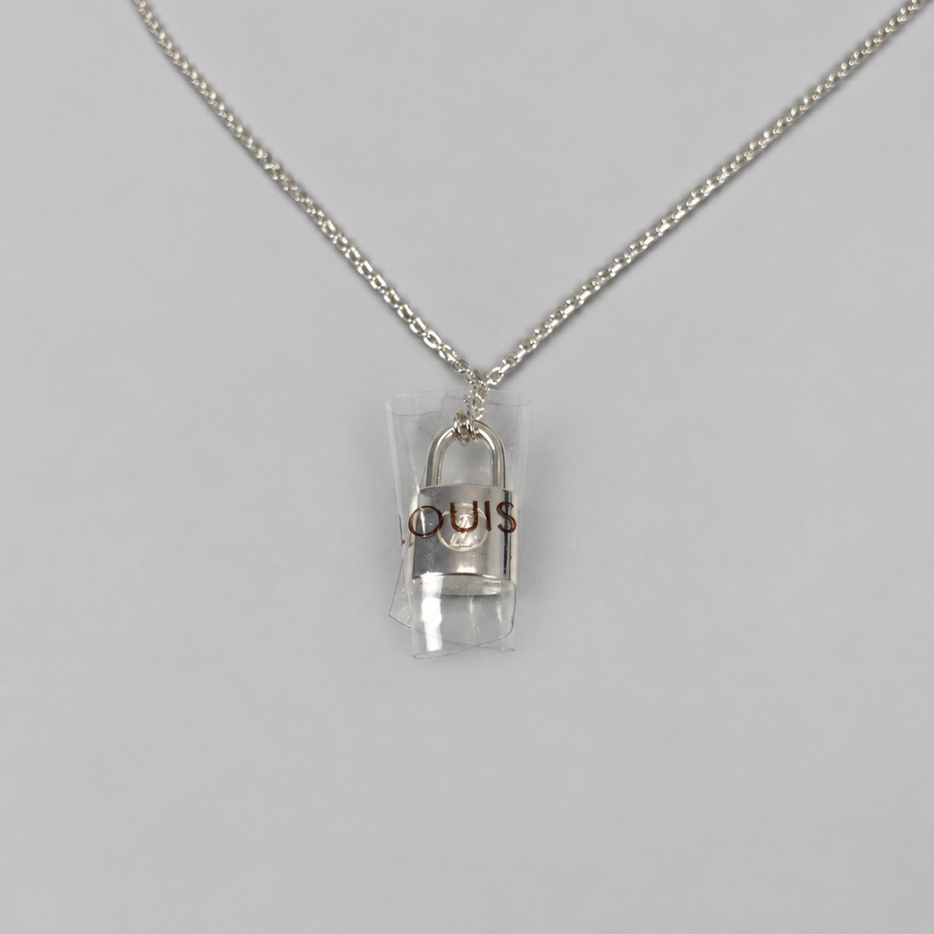 Louis Vuitton Silver Lockit Pendant, Sterling Silver. Q93559