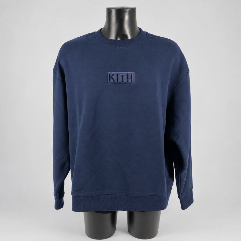 Kith Box Logo Nelson Crewneck Nocturnal