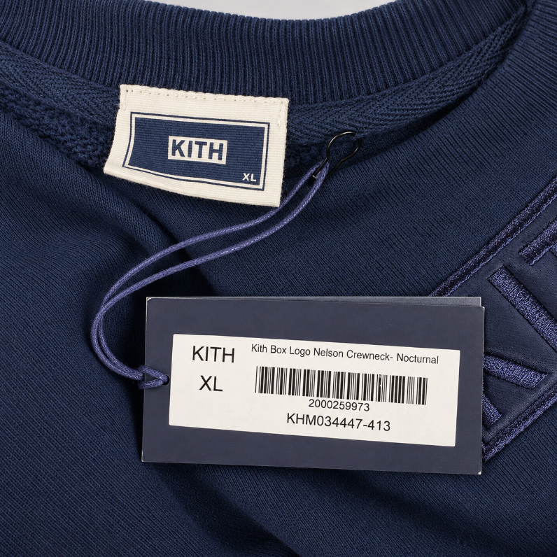 Kith Box Logo Nelson Crewneck Nocturnal