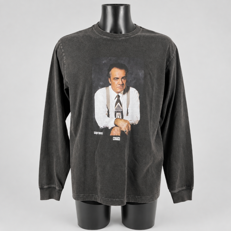 Kith x The Sopranos Paulie Vintage Long Sleeve Tee Black