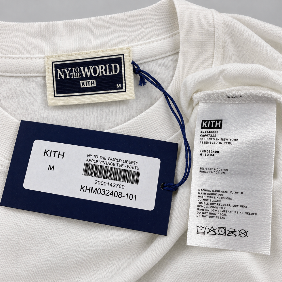 Kith NY To The World Liberty Apple Vintage Tee