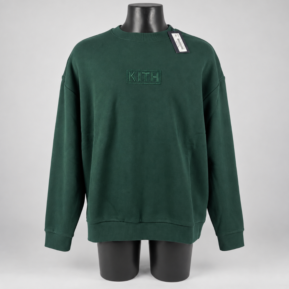 Kith Classic Logo Nelson Crewneck Stadium Green