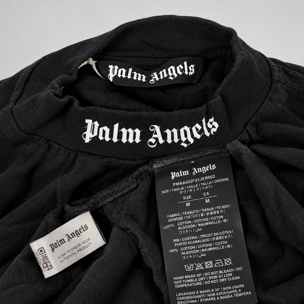 Palm Angels Classic Logo Over Tee Black/White