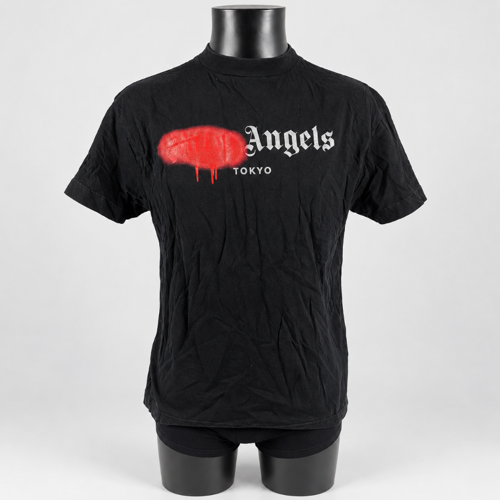 Palm Angels Tokyo Sprayed Logo T-Shirt Black/Red