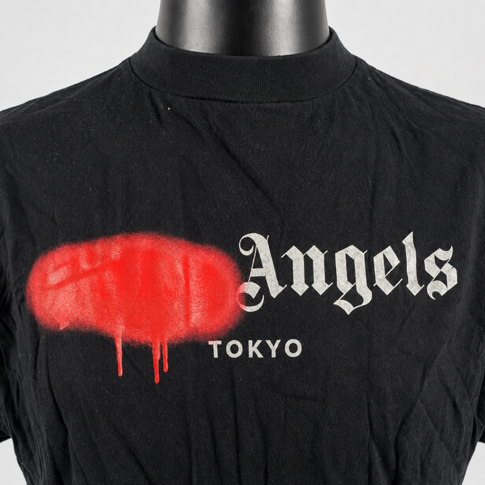 Palm Angels Tokyo Sprayed Logo T-Shirt Black/Red