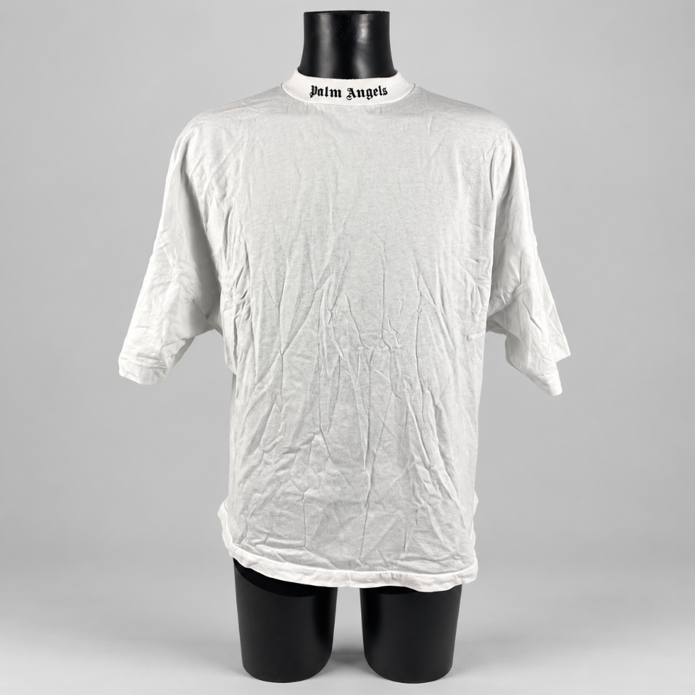 Palm Angels Classic Logo Over Tee White/Black