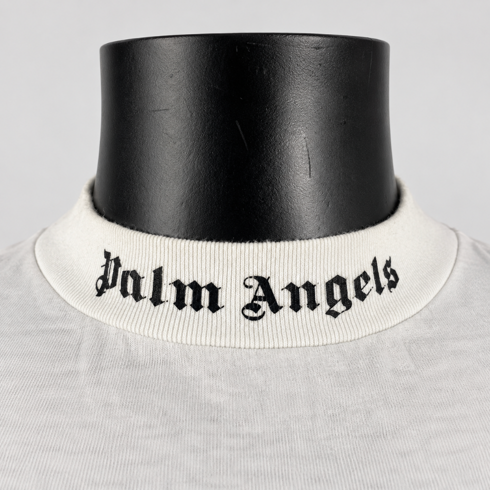 Palm Angels Classic Logo Over Tee White/Black