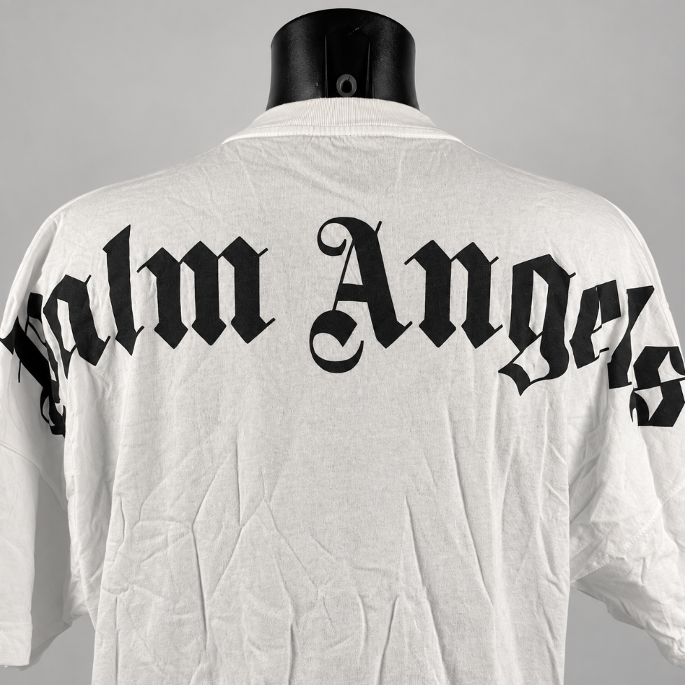 Palm Angels Classic Logo Over Tee White/Black