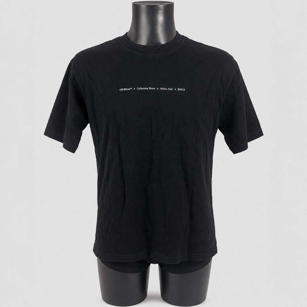 Off-White Blue Marker Arrows T-Shirt Black