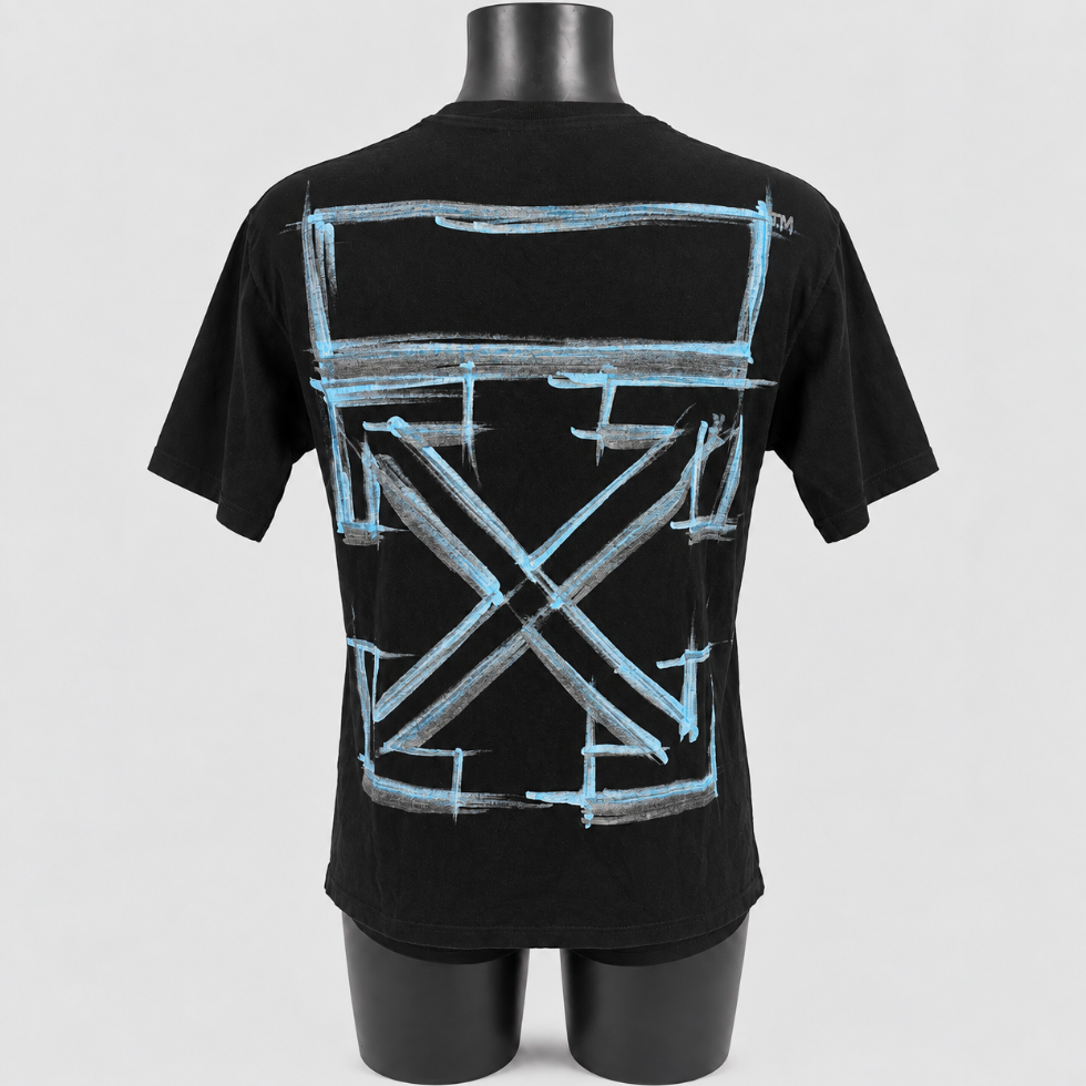 Off-White Blue Marker Arrows T-Shirt Black