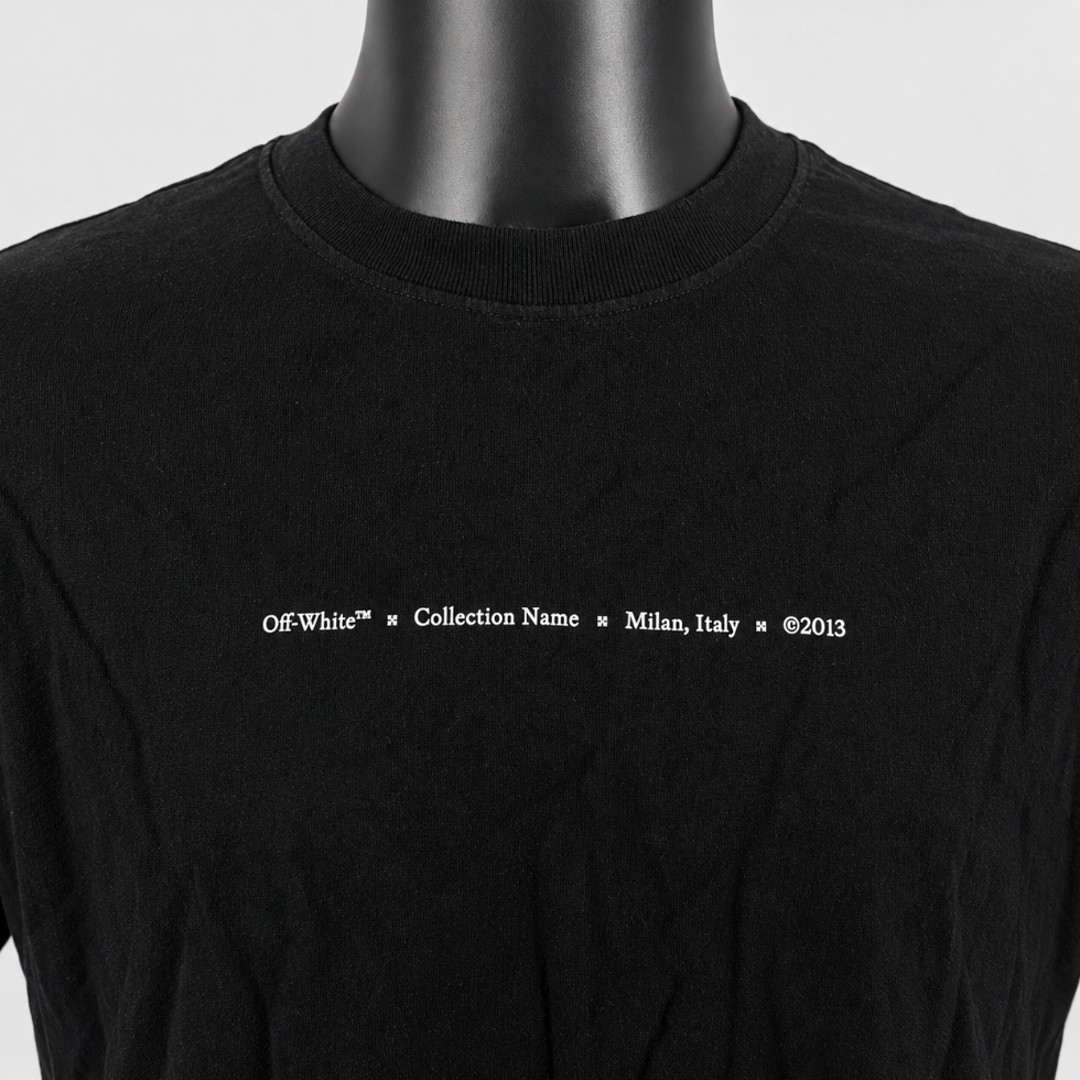 Off-White Blue Marker Arrows T-Shirt Black