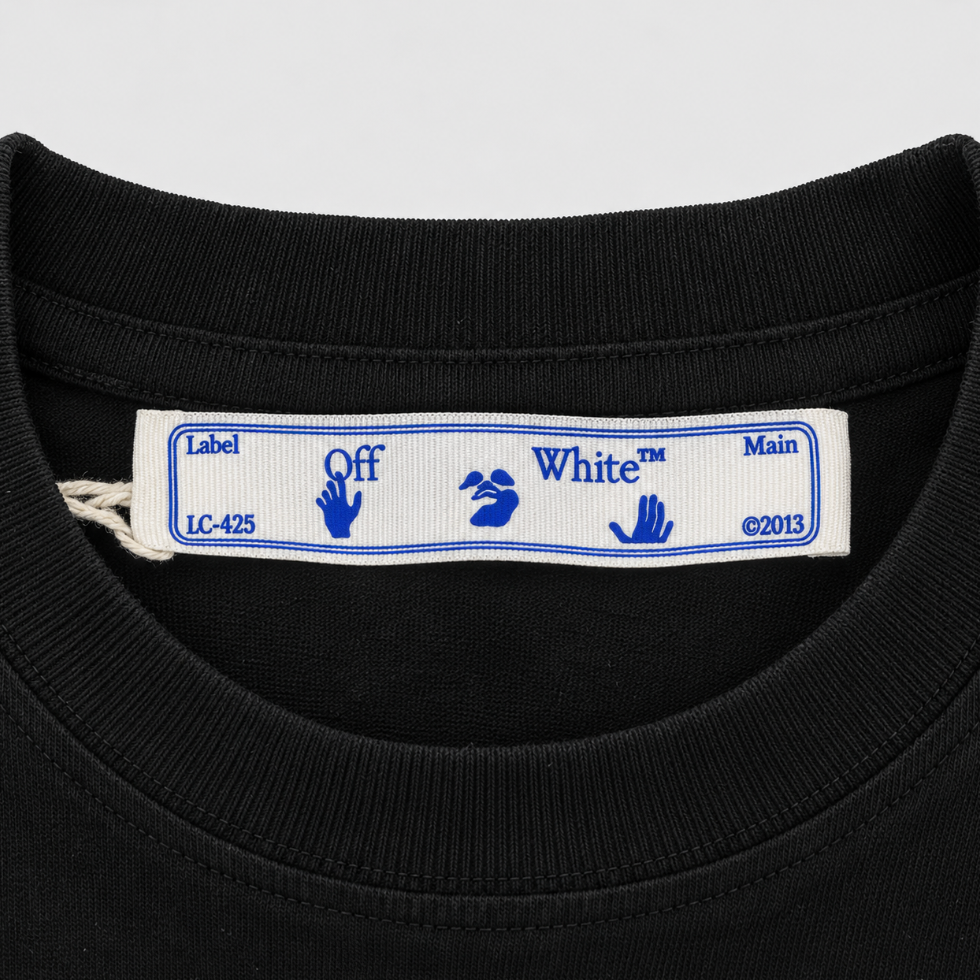Off-White Blue Marker Arrows T-Shirt Black