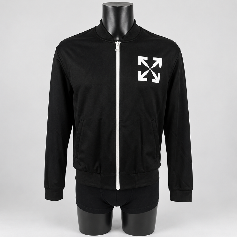 Off-White Single Arrow Slim Track Top Black/White