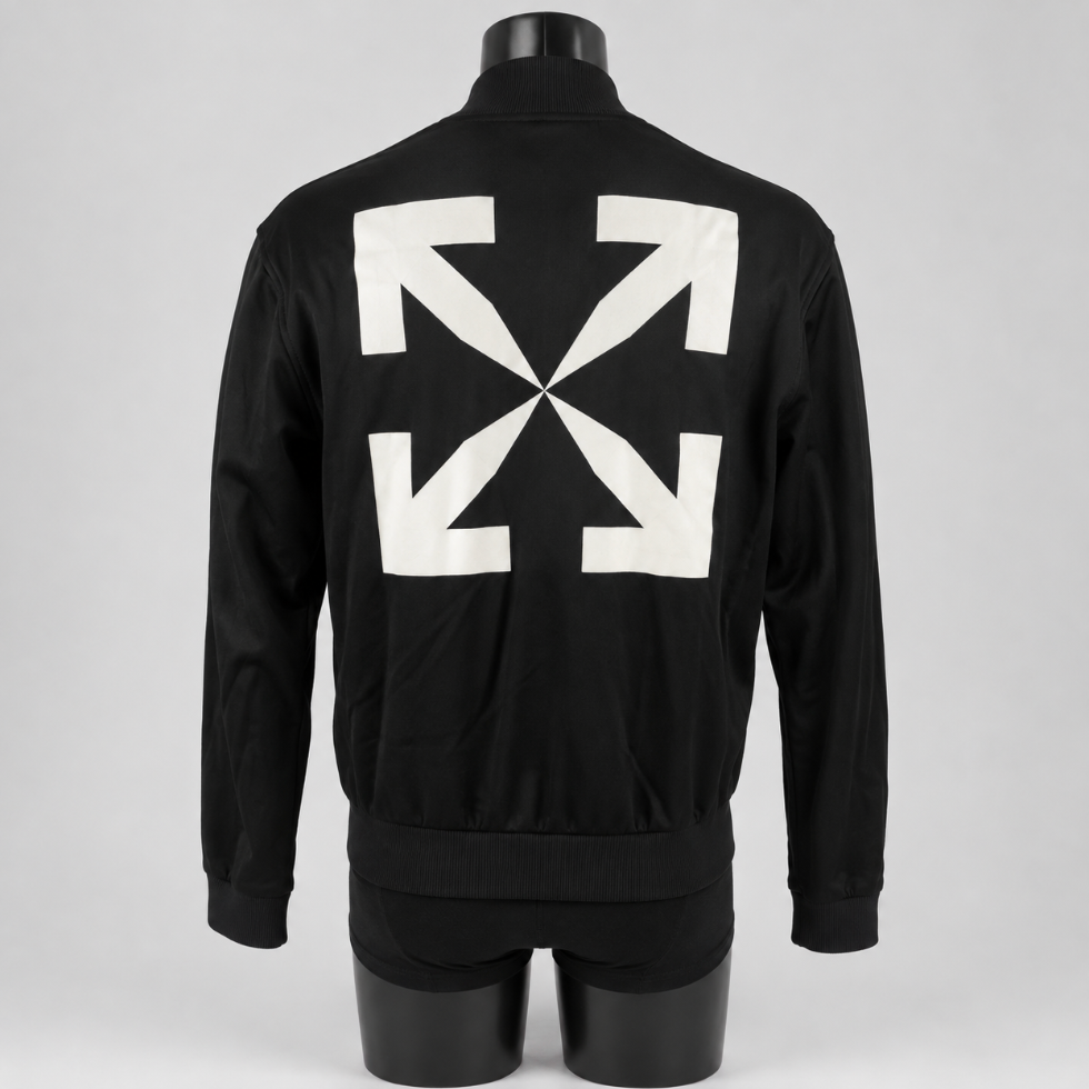Off-White Single Arrow Slim Track Top Black/White