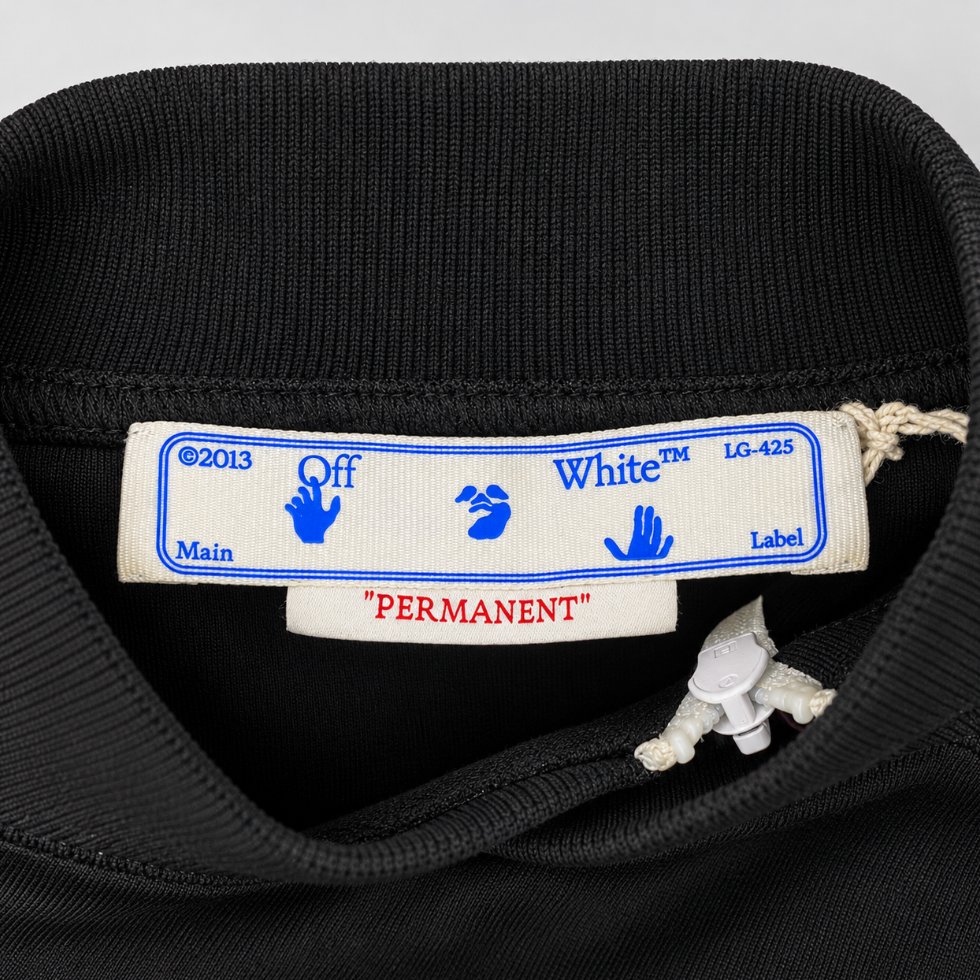 Off-White Single Arrow Slim Track Top Black/White