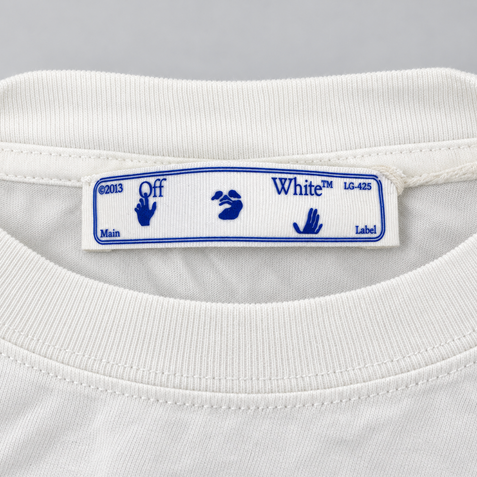 Off-White Spray Arrows T-Shirt White/Blu